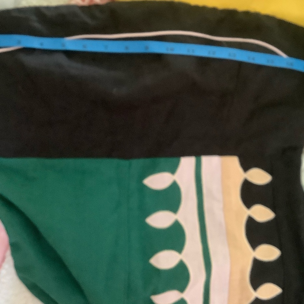 Anna Cate Green and Black Colorblock Maxi Skirt with Side Slit - Picture 6 of 13